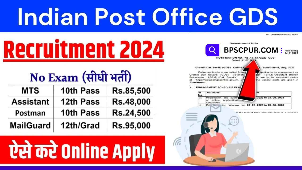 Indian Post Office GDS Vacancy 2024 Apply